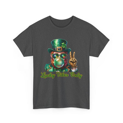 Lucky Vibes Only Unisex Heavy Cotton Tee - St. Patrick's Day Shirt