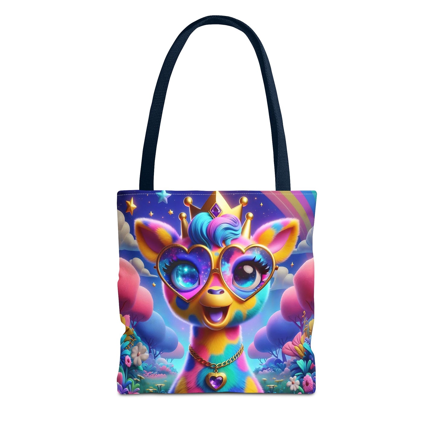 Gemma the Graceful Giraffe Tote Bag – Imaginaria Rainbow Character Bag | Colorful Everyday Adventure Tote