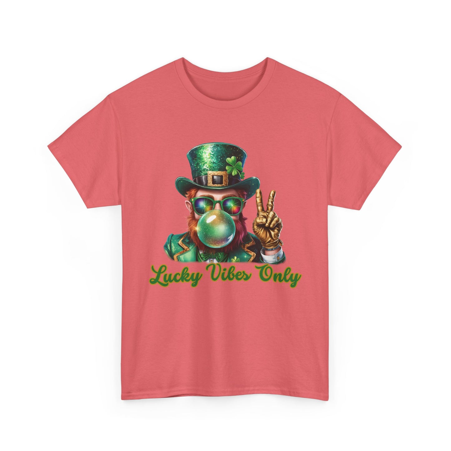 Lucky Vibes Only Unisex Heavy Cotton Tee - St. Patrick's Day Shirt