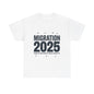 Social Media Migration 2025 Unisex Heavy Cotton Tee - Humorous Design