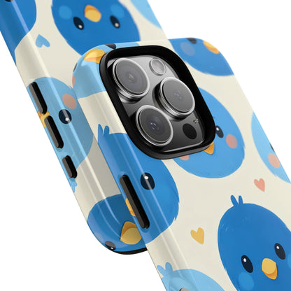 Cute Blue Bird Phone Case Adorable Bluebird Design Iphone 13 14 15 16 Casing Tough Phone Cases