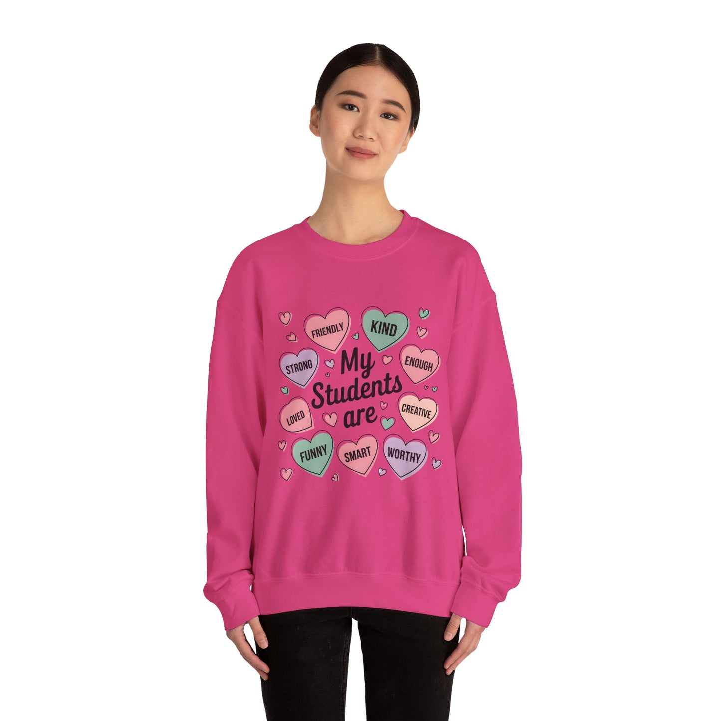 My Students Are Inspirational Crewneck Sweatshirt - Unisex Heavy Blend