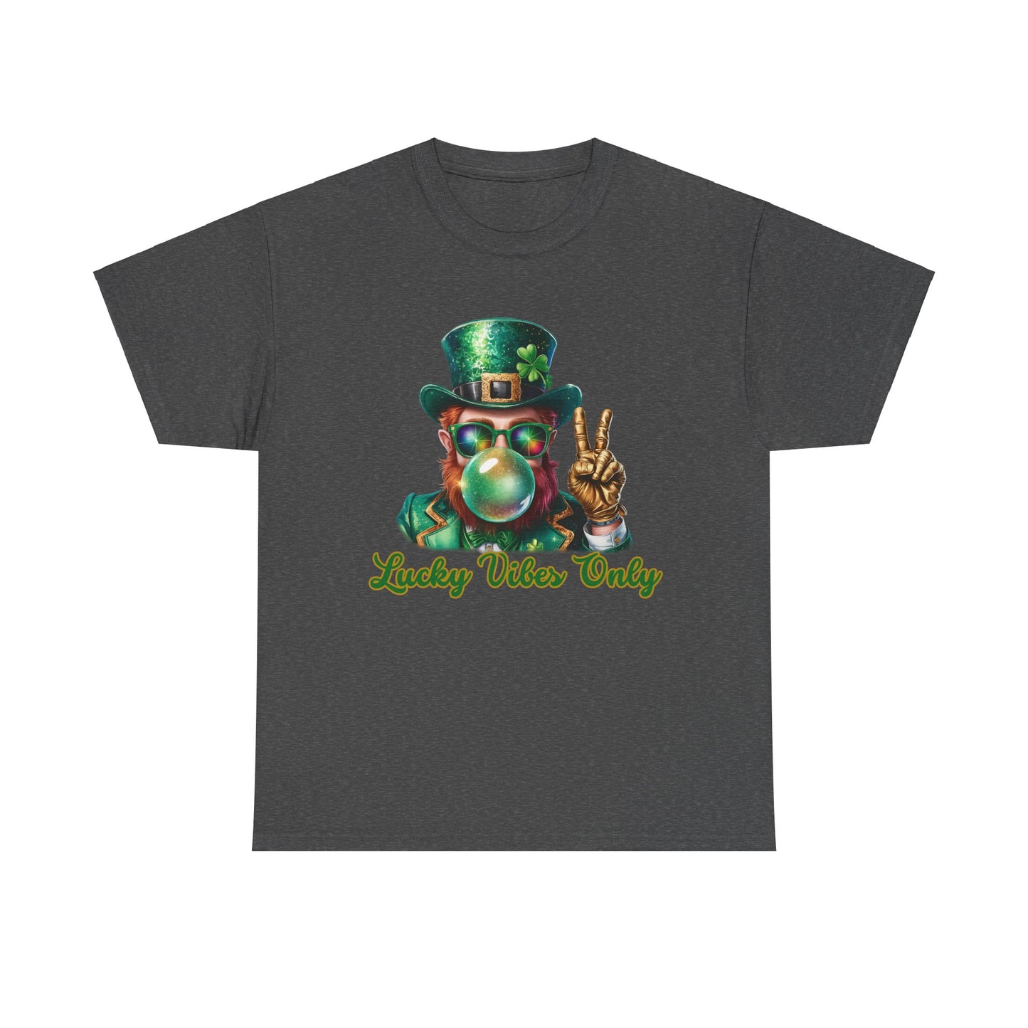 Lucky Vibes Only Unisex Heavy Cotton Tee - St. Patrick's Day Shirt