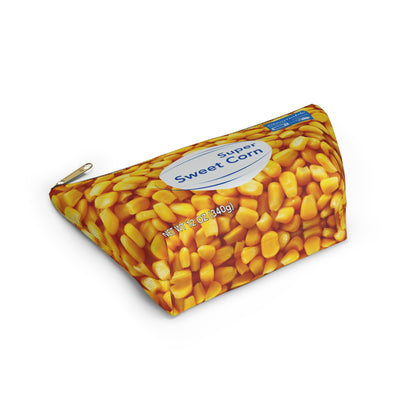 Super Sweet Corn Zipper Pouch, Funny Food Makeup Bag, Cute Corn Cosmetic Pouch, Vegetable Lover Gift, Snack Print Travel Organizer
