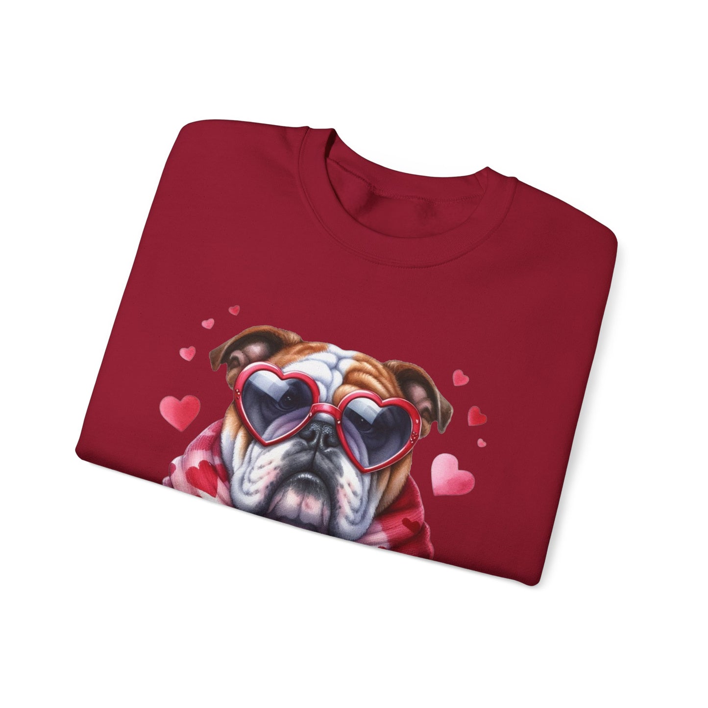 Bulldog Heart Accessories Sweatshirt