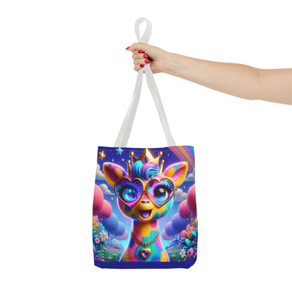 Gemma the Graceful Giraffe Tote Bag – Imaginaria Rainbow Character Bag | Colorful Everyday Adventure Tote