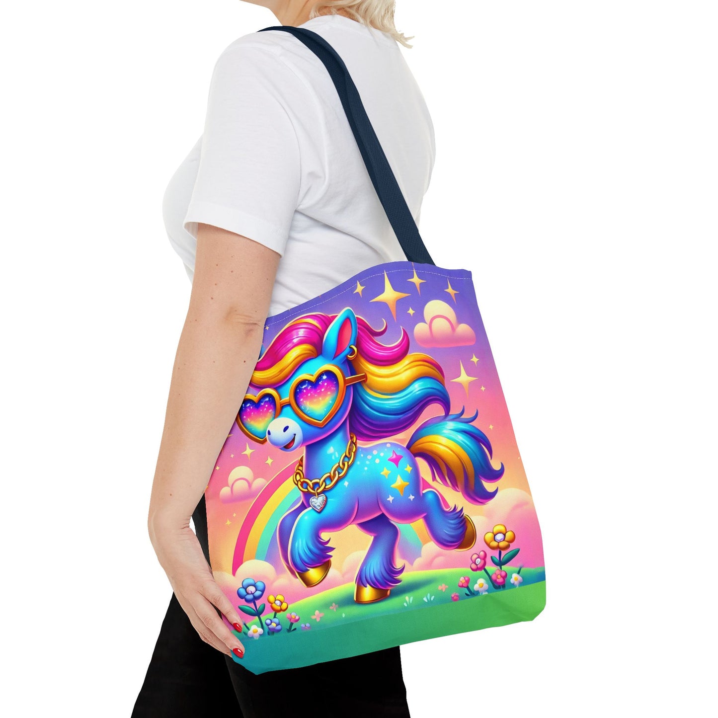 Harmony the Happy Horse Tote Bag – Imaginaria Rainbow Character Bag | Joyful Everyday Adventure Tote