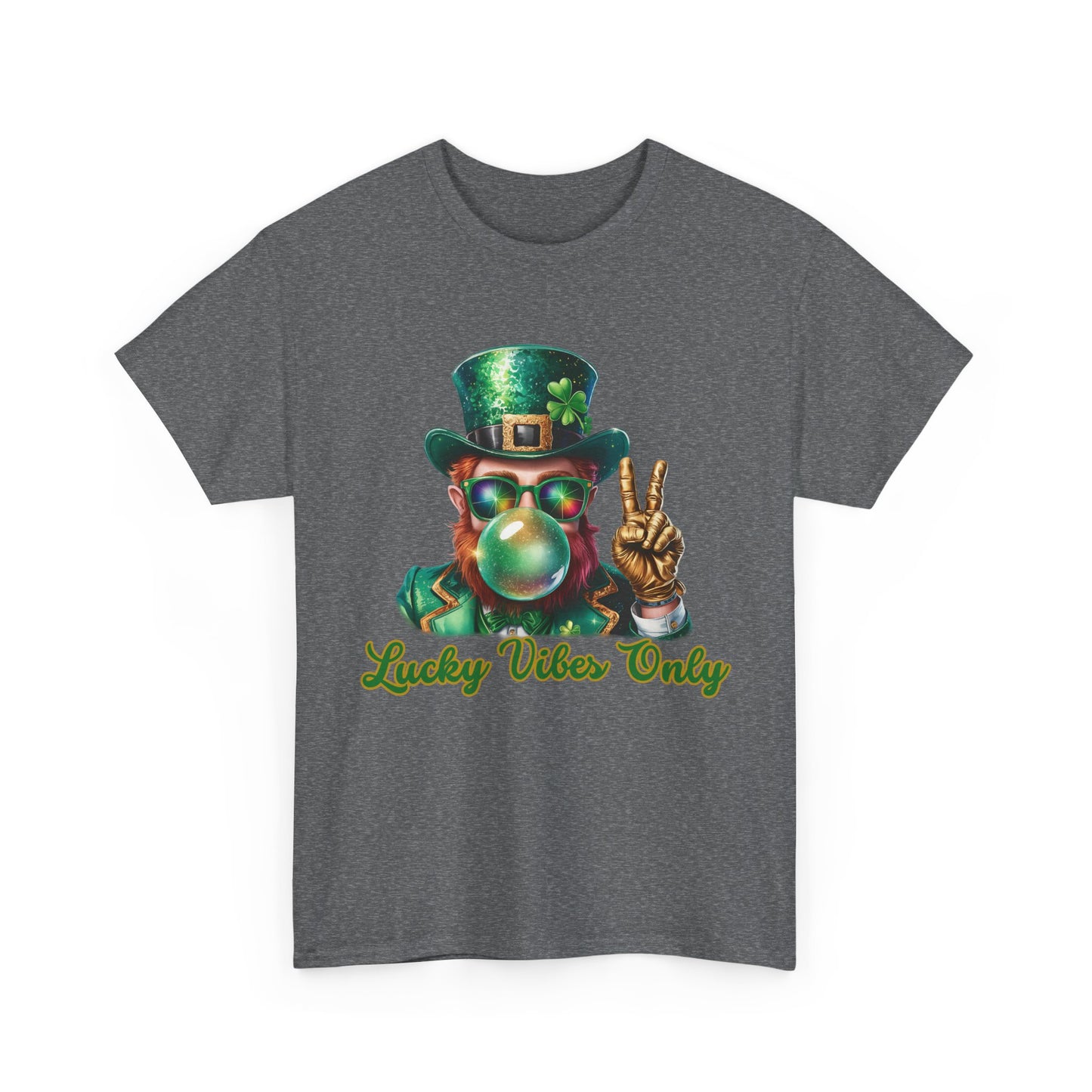 Lucky Vibes Only Unisex Heavy Cotton Tee - St. Patrick's Day Shirt