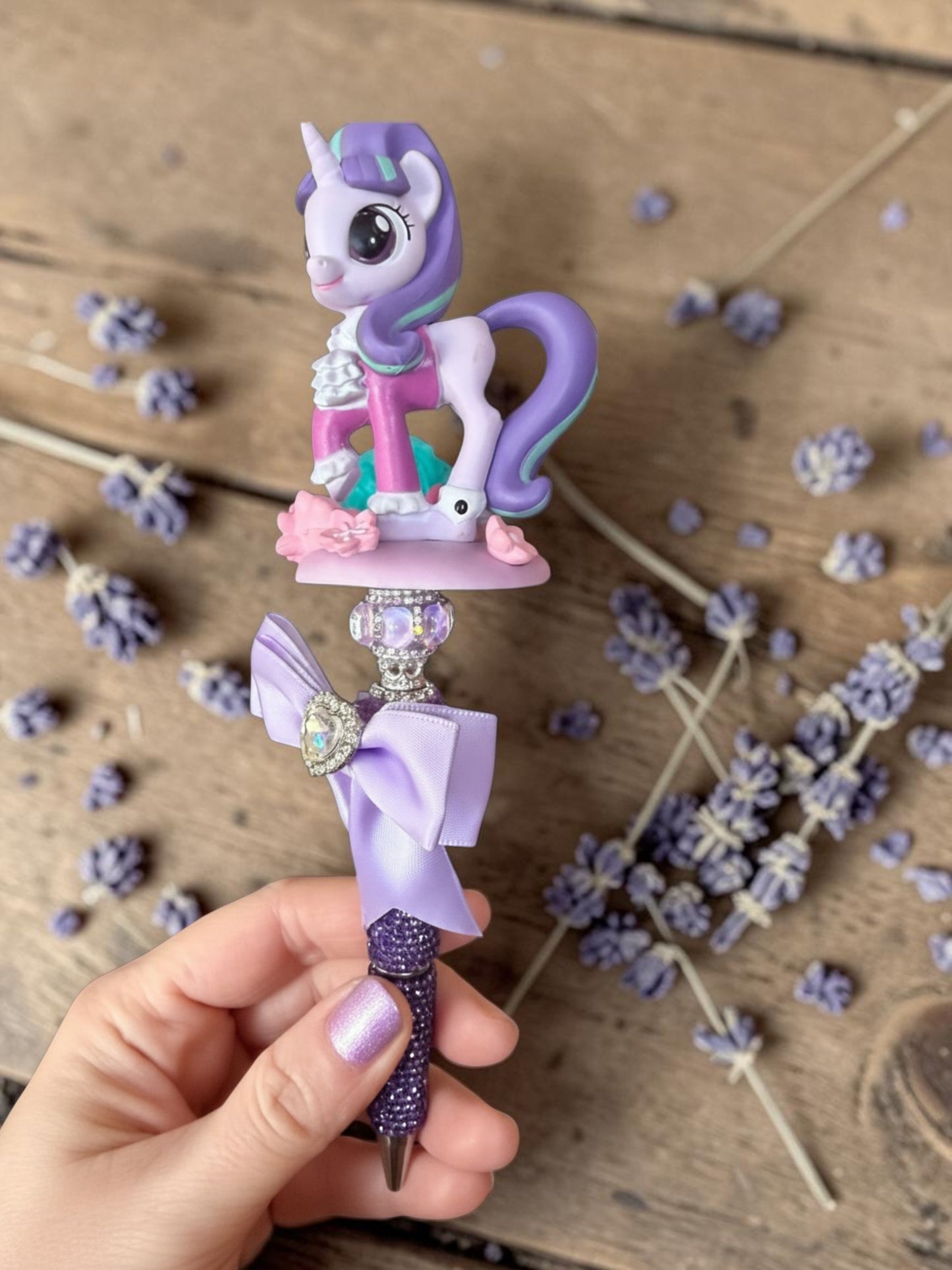 Pony Beaded Pens – Rhinestone Character Glam Pens