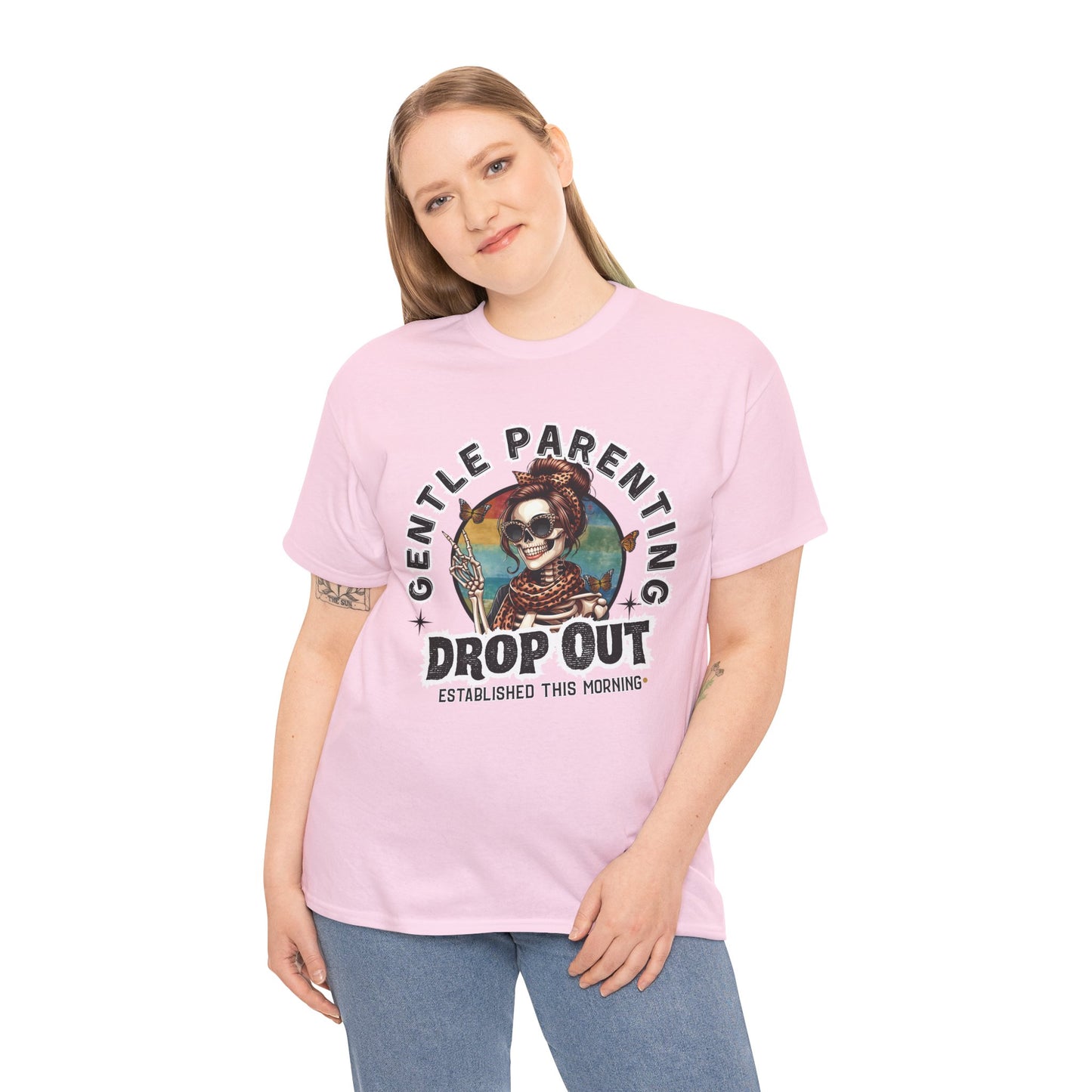 Gentle Parenting Drop Out Unisex Heavy Cotton Tee