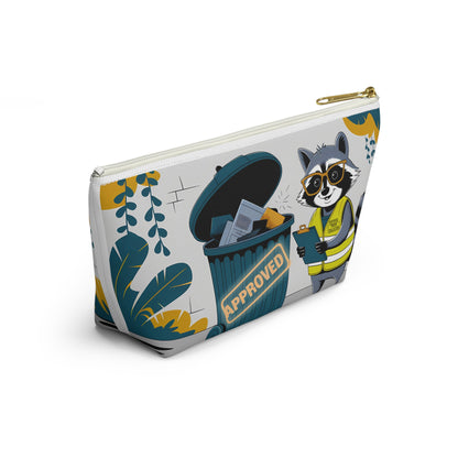 Cute Raccoon Certified Garbage Collector Accessory Pouch