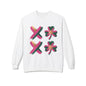 Abstract Shamrock Brush Stroke Crewneck Sweatshirt - Modern St. Patrick's Day Lucky Clover Design