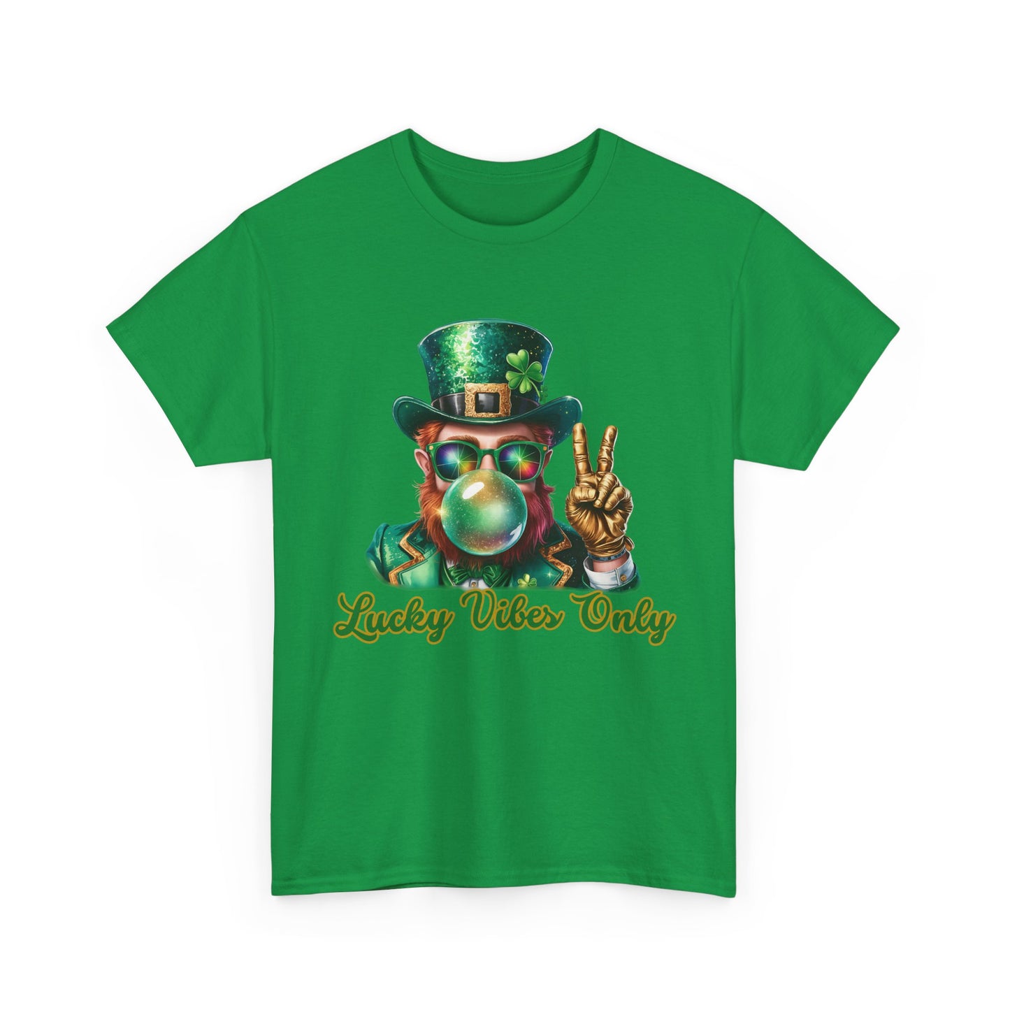 Lucky Vibes Only Unisex Heavy Cotton Tee - St. Patrick's Day Shirt