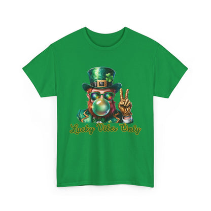 Lucky Vibes Only Unisex Heavy Cotton Tee - St. Patrick's Day Shirt