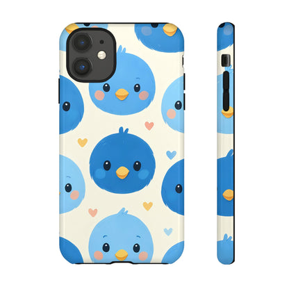 Cute Blue Bird Phone Case Adorable Bluebird Design Iphone 13 14 15 16 Casing Tough Phone Cases