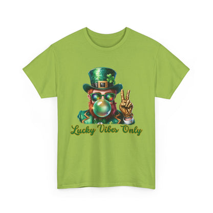 Lucky Vibes Only Unisex Heavy Cotton Tee - St. Patrick's Day Shirt