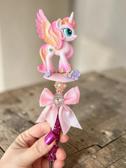 Pony Beaded Pens – Rhinestone Character Glam Pens