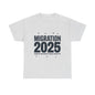 Social Media Migration 2025 Unisex Heavy Cotton Tee - Humorous Design