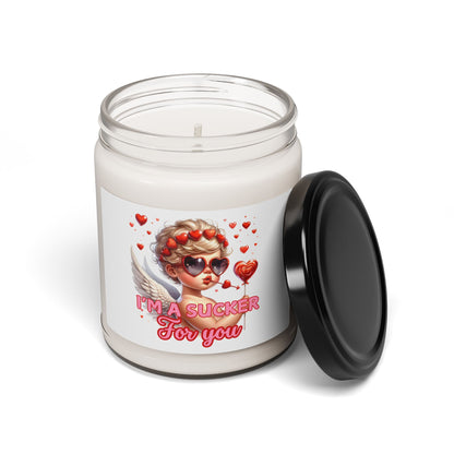 "I'm A Sucker For You" Valentine's Day Scented Soy Candle - Romantic Gift