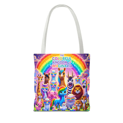 The Colorful Kingdom of Imaginaria Tote Bag – All Characters Design | Storybook Adventure Carry-All