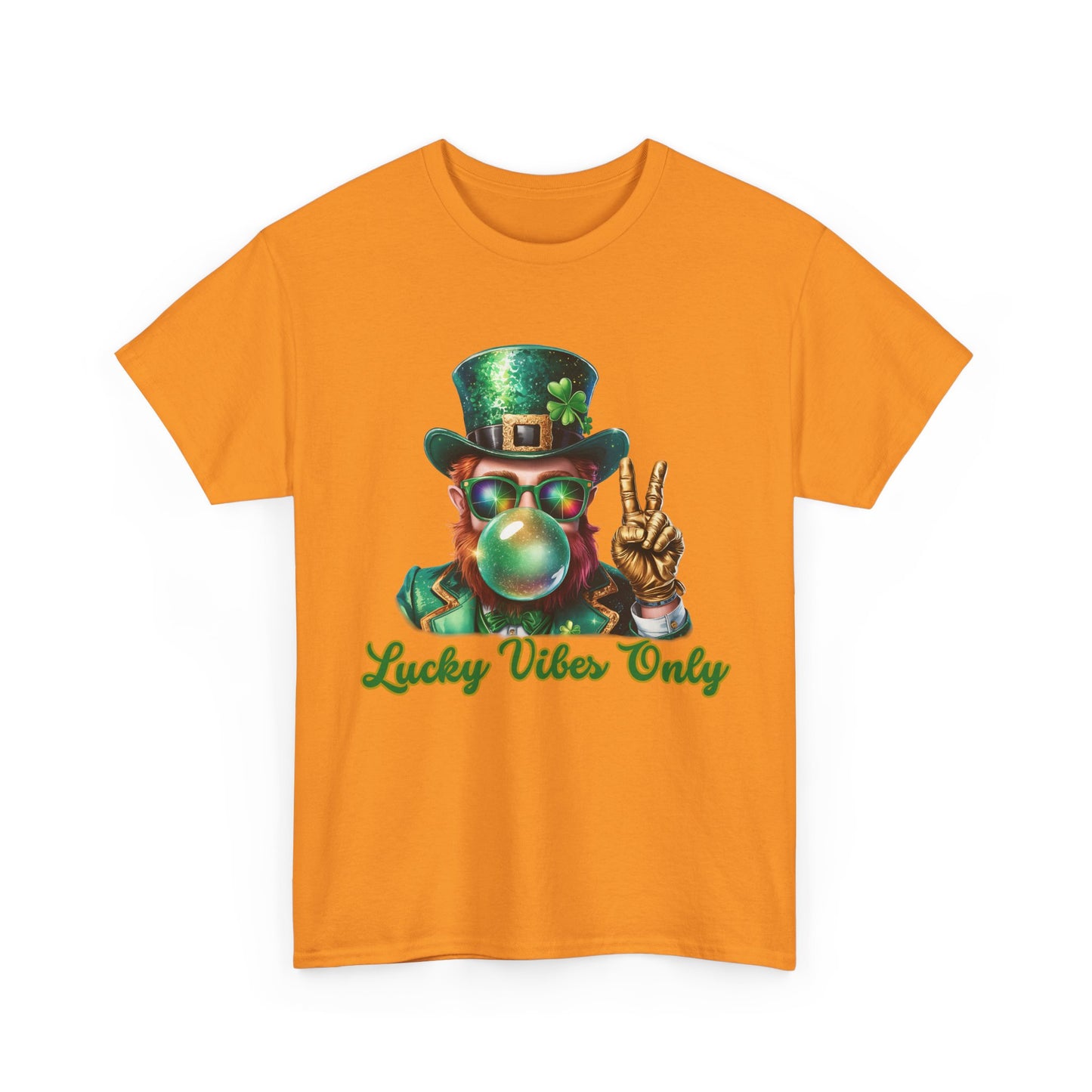 Lucky Vibes Only Unisex Heavy Cotton Tee - St. Patrick's Day Shirt