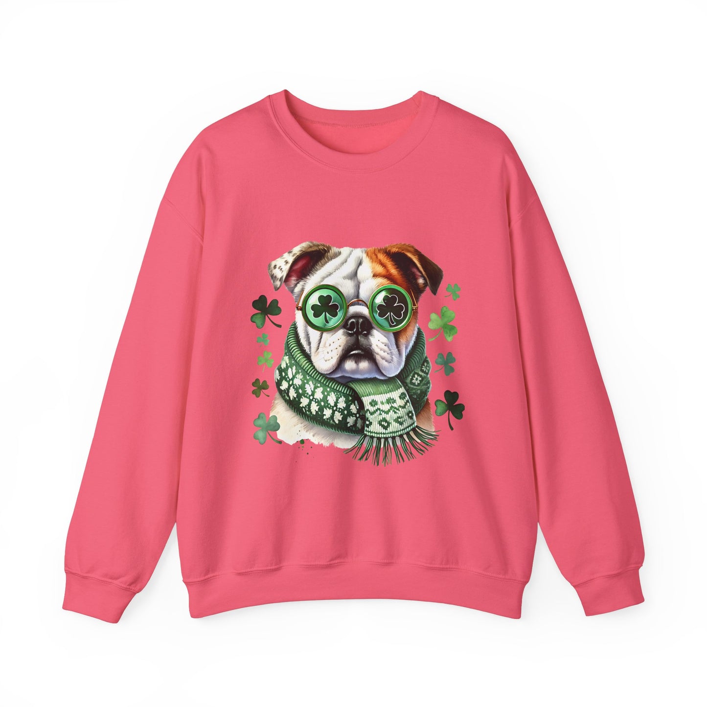 St. Patrick's Day Bulldog Sweatshirt - Unisex Heavy Blend™ Crewneck