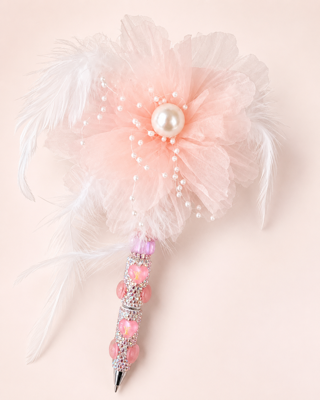 LV Inspired Bling Pens | Luxury Beaded Rhinestone Pens
