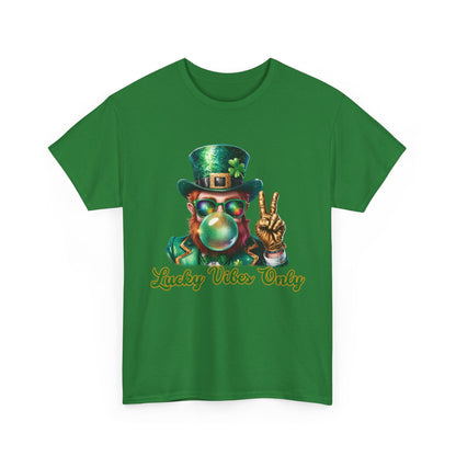 Lucky Vibes Only Unisex Heavy Cotton Tee - St. Patrick's Day Shirt