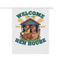 Welcome to the Hen House Garden Flag – Funny Chicken Yard Banner | Farmhouse Outdoor Décor for Chicken Moms & Coop Lovers