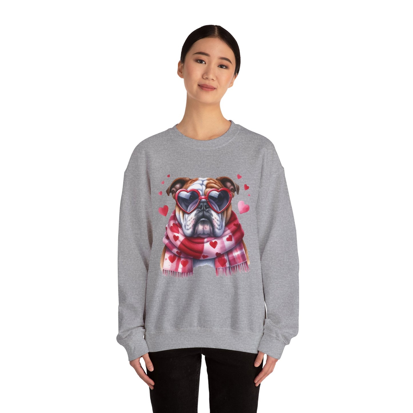 Bulldog Heart Accessories Sweatshirt