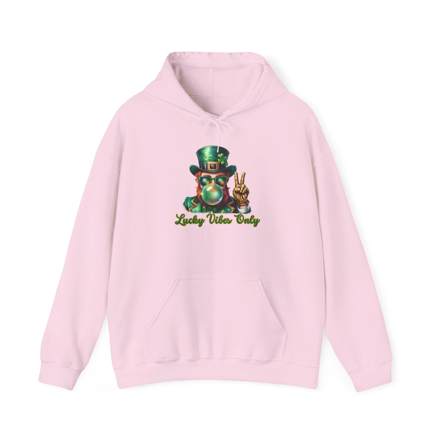 Lucky Vibes Only Hoodie - Unisex Heavy Blend™ Sweatshirt for St. Patrick's Day Celebrations