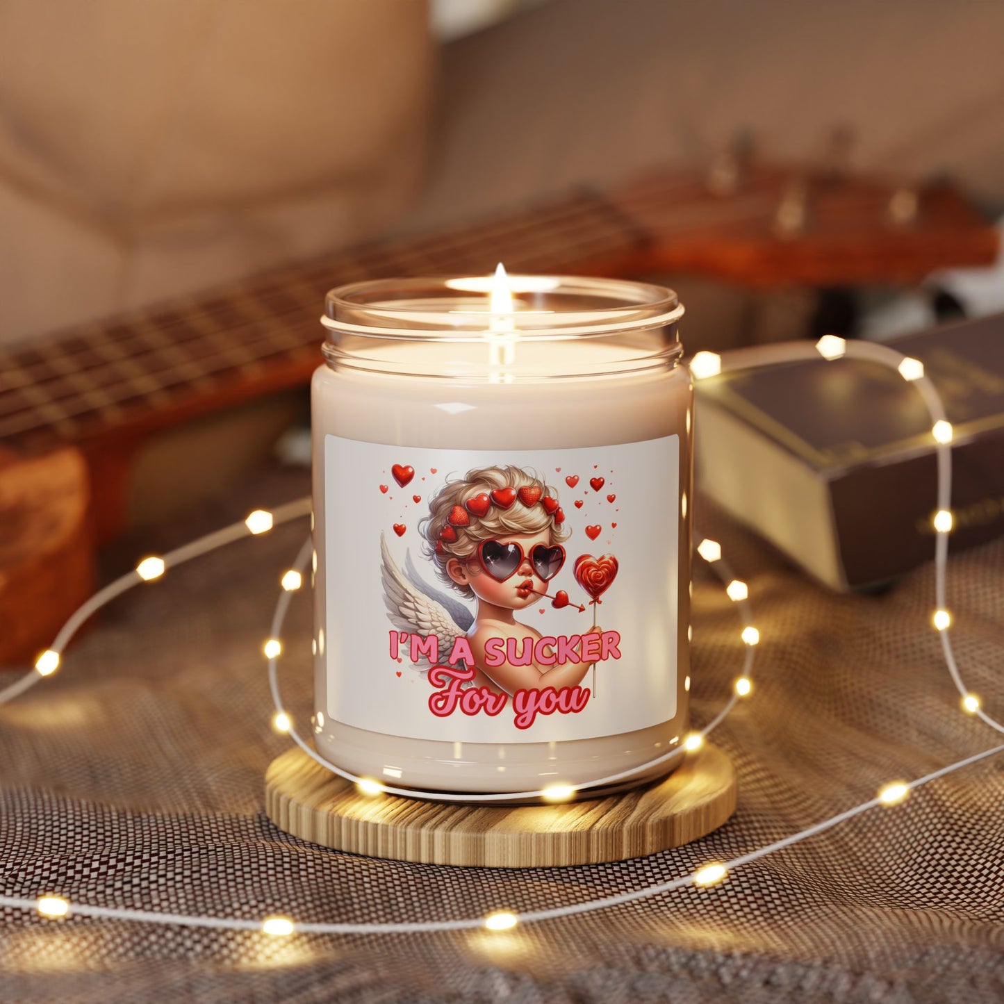 "I'm A Sucker For You" Valentine's Day Scented Soy Candle - Romantic Gift