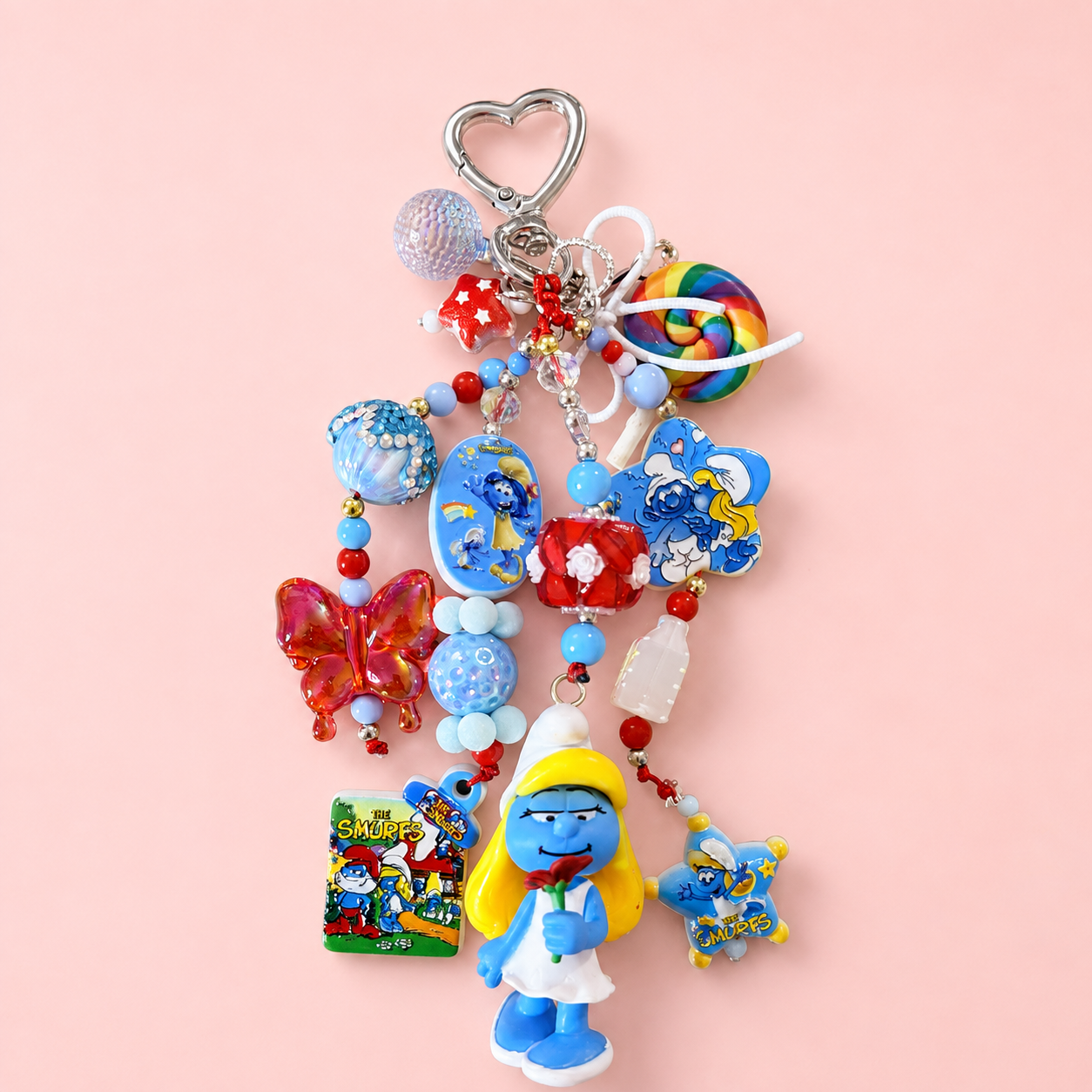 Smurfette Maximalist Bag Charm Keychain