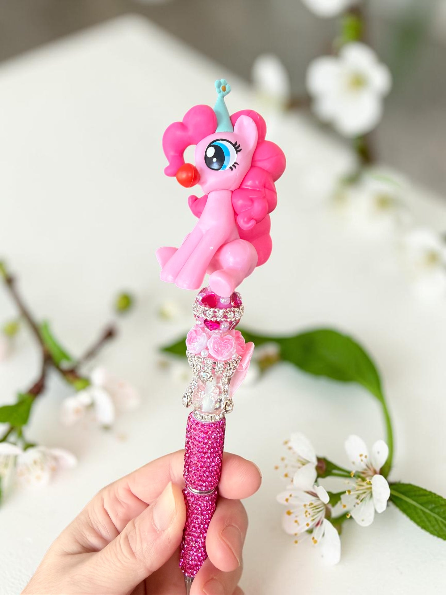 Pony Beaded Pens – Rhinestone Character Glam Pens