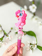 Pony Beaded Pens – Rhinestone Character Glam Pens