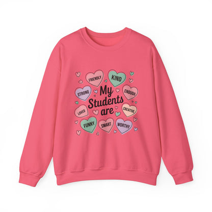 My Students Are Inspirational Crewneck Sweatshirt - Unisex Heavy Blend