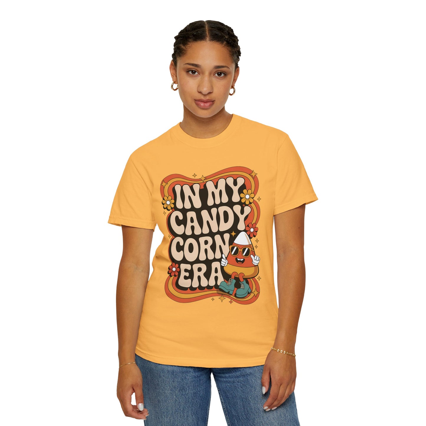 In My Candy Corn Era T-Shirt | Retro Fall Halloween Shirt | Cute Candy Corn Graphic Tee for Autumn