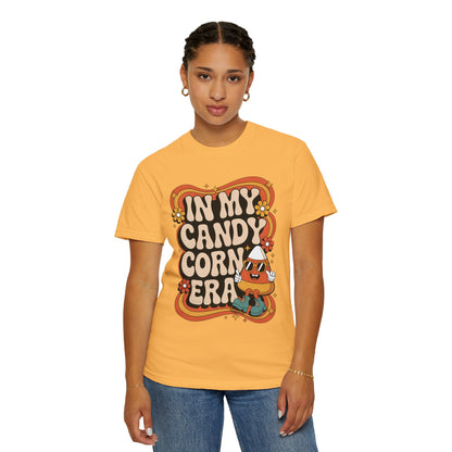 In My Candy Corn Era T-Shirt | Retro Fall Halloween Shirt | Cute Candy Corn Graphic Tee for Autumn