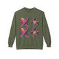 Abstract Shamrock Brush Stroke Crewneck Sweatshirt - Modern St. Patrick's Day Lucky Clover Design