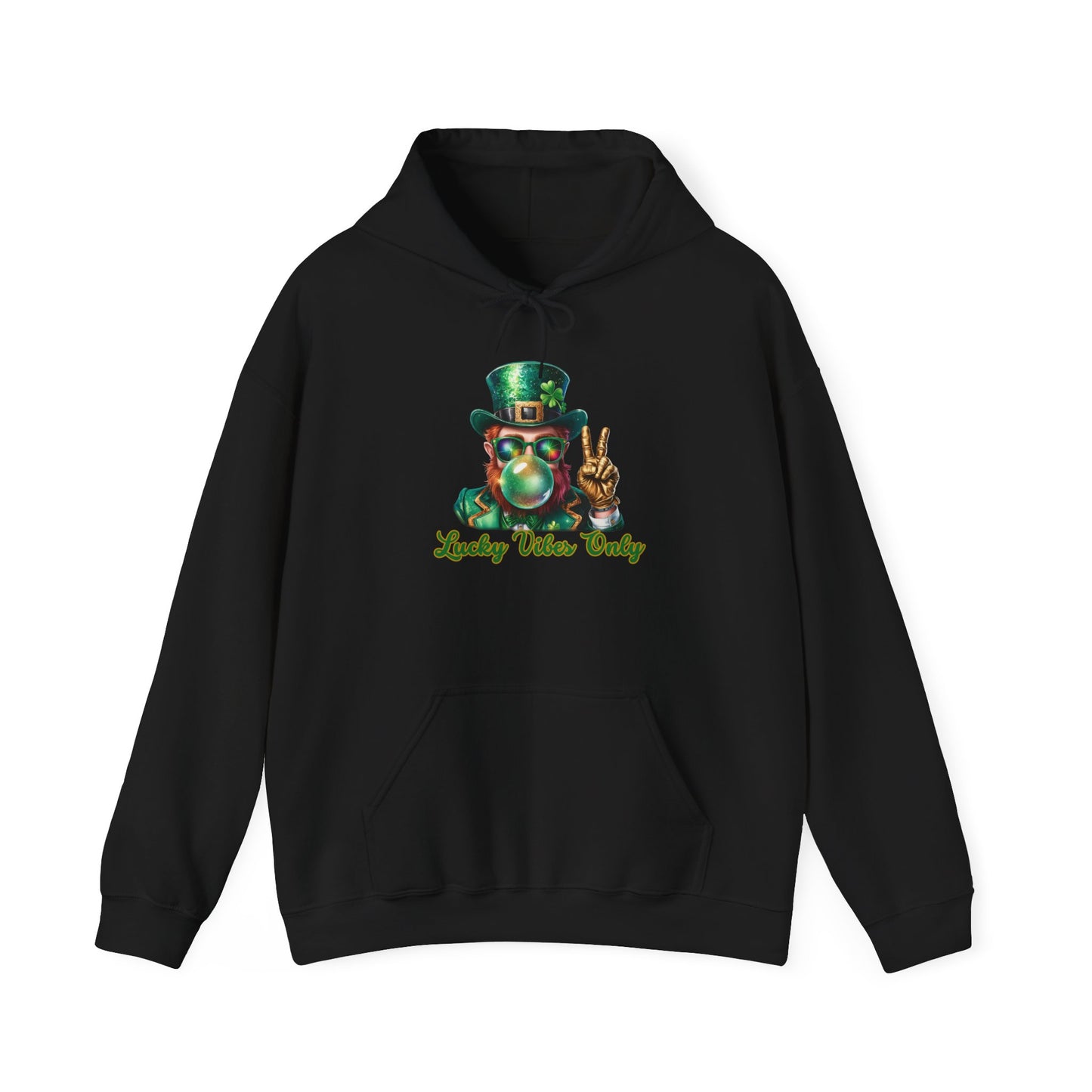 Lucky Vibes Only Hoodie - Unisex Heavy Blend™ Sweatshirt for St. Patrick's Day Celebrations