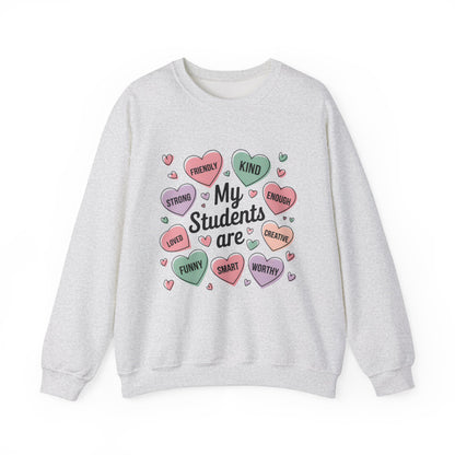 My Students Are Inspirational Crewneck Sweatshirt - Unisex Heavy Blend