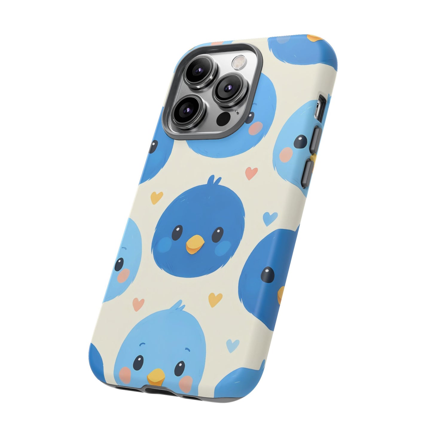 Cute Blue Bird Phone Case Adorable Bluebird Design Iphone 13 14 15 16 Casing Tough Phone Cases