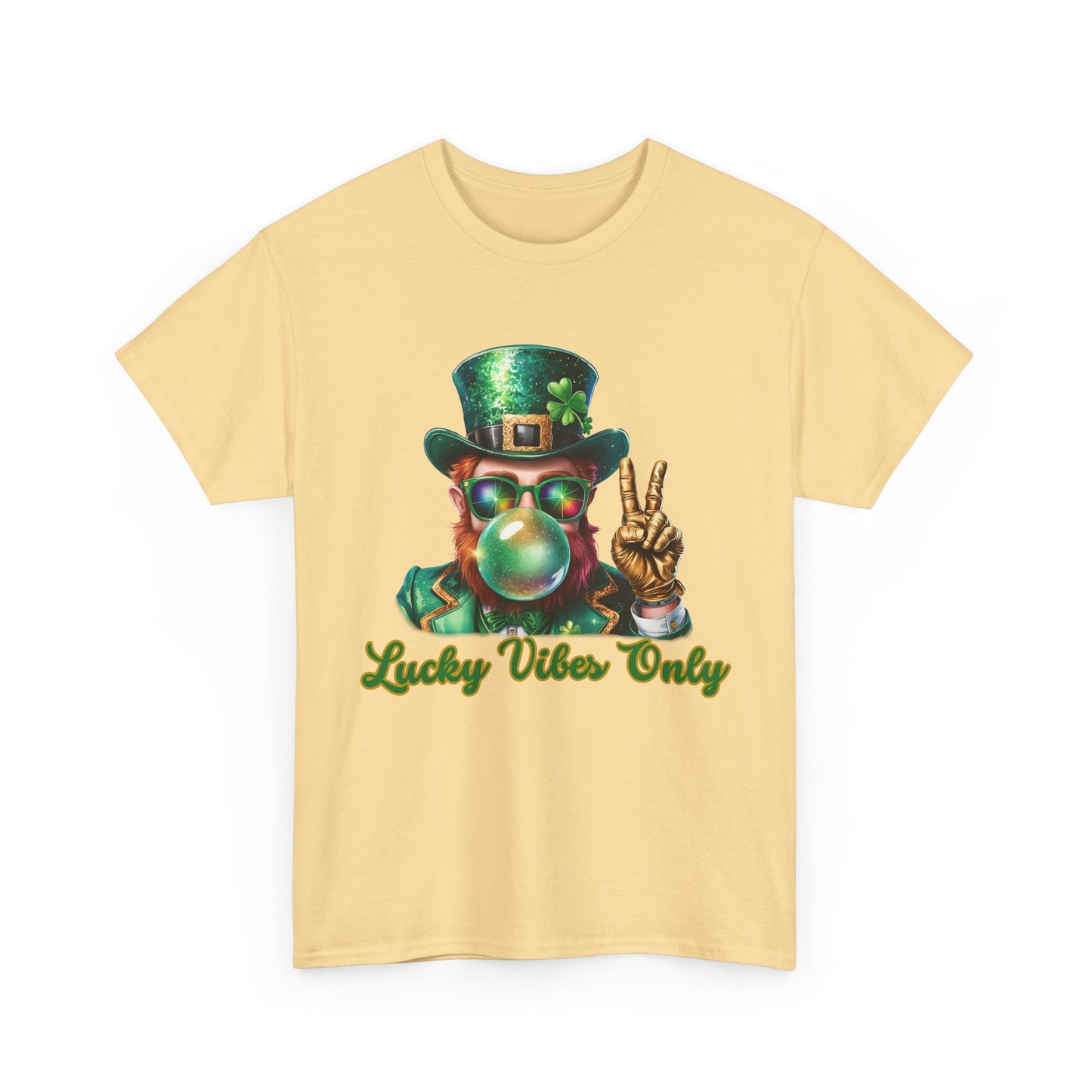 Lucky Vibes Only Unisex Heavy Cotton Tee - St. Patrick's Day Shirt