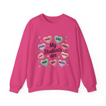 My Students Are Inspirational Crewneck Sweatshirt - Unisex Heavy Blend