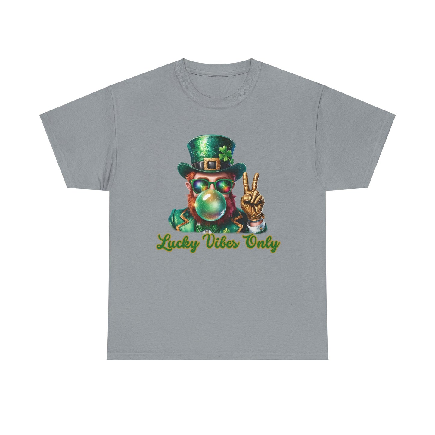 Lucky Vibes Only Unisex Heavy Cotton Tee - St. Patrick's Day Shirt