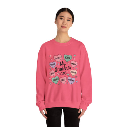 My Students Are Inspirational Crewneck Sweatshirt - Unisex Heavy Blend