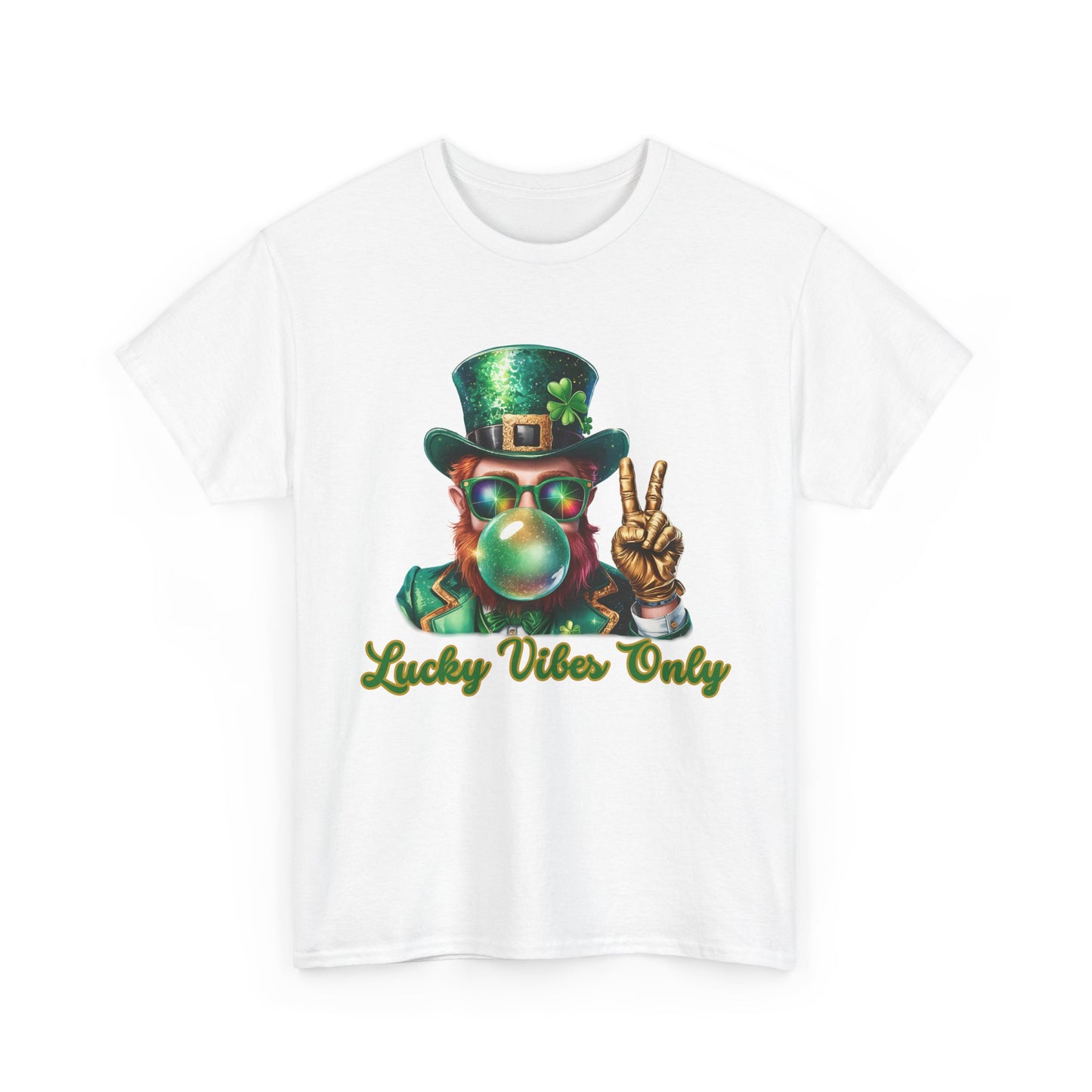 Lucky Vibes Only Unisex Heavy Cotton Tee - St. Patrick's Day Shirt