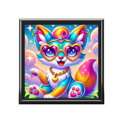 Felix the Friendly Fox Jewelry Box – Imaginaria Whimsical Keepsake Storage | Colorful Animal Treasure Box