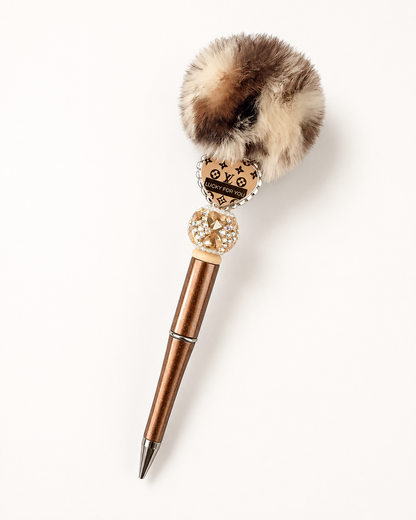 LV Inspired Bling Pens | Luxury Beaded Rhinestone Pens
