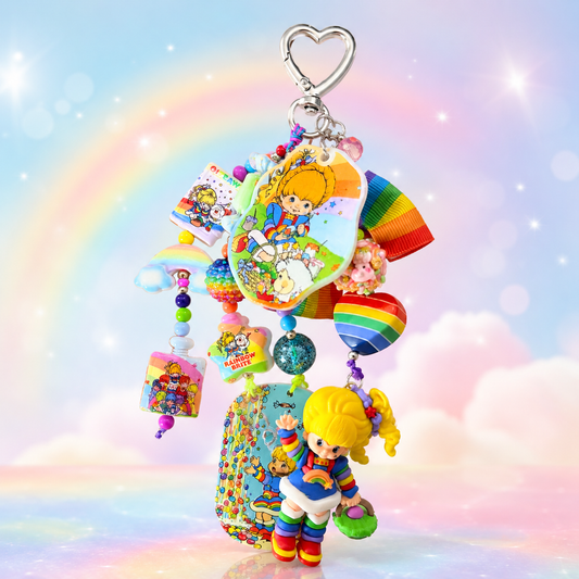 Rainbow Brite Maximalist Bag Charm Keychain